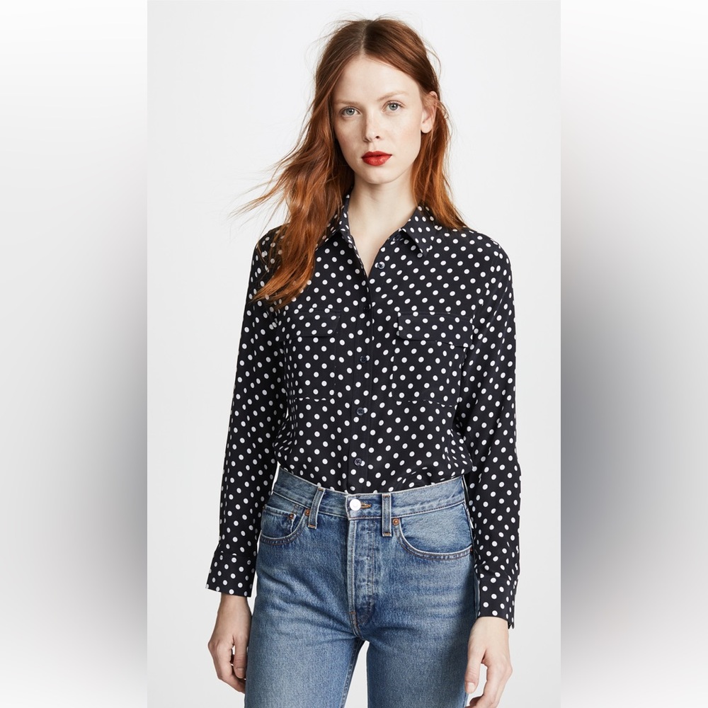 Equipment Slim Signature Blouse